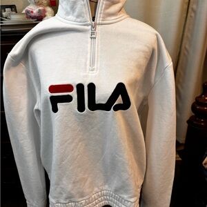 White Fila sweatshirt